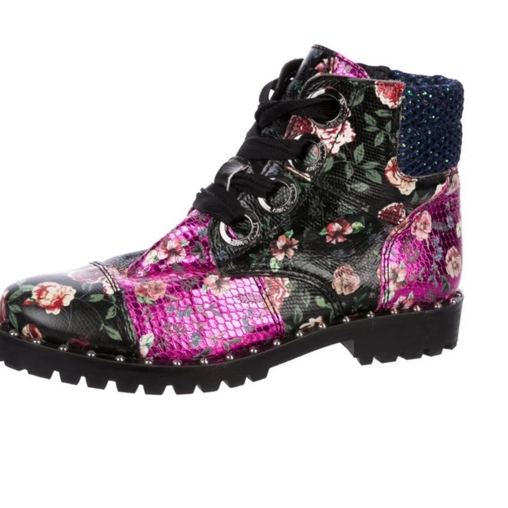 Zadig & Voltaire Low Joe Floral Boots 7